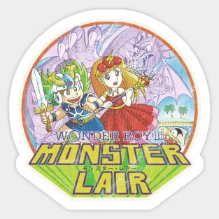 Wonder Boy III Monster Lair Retro Logo Sticker